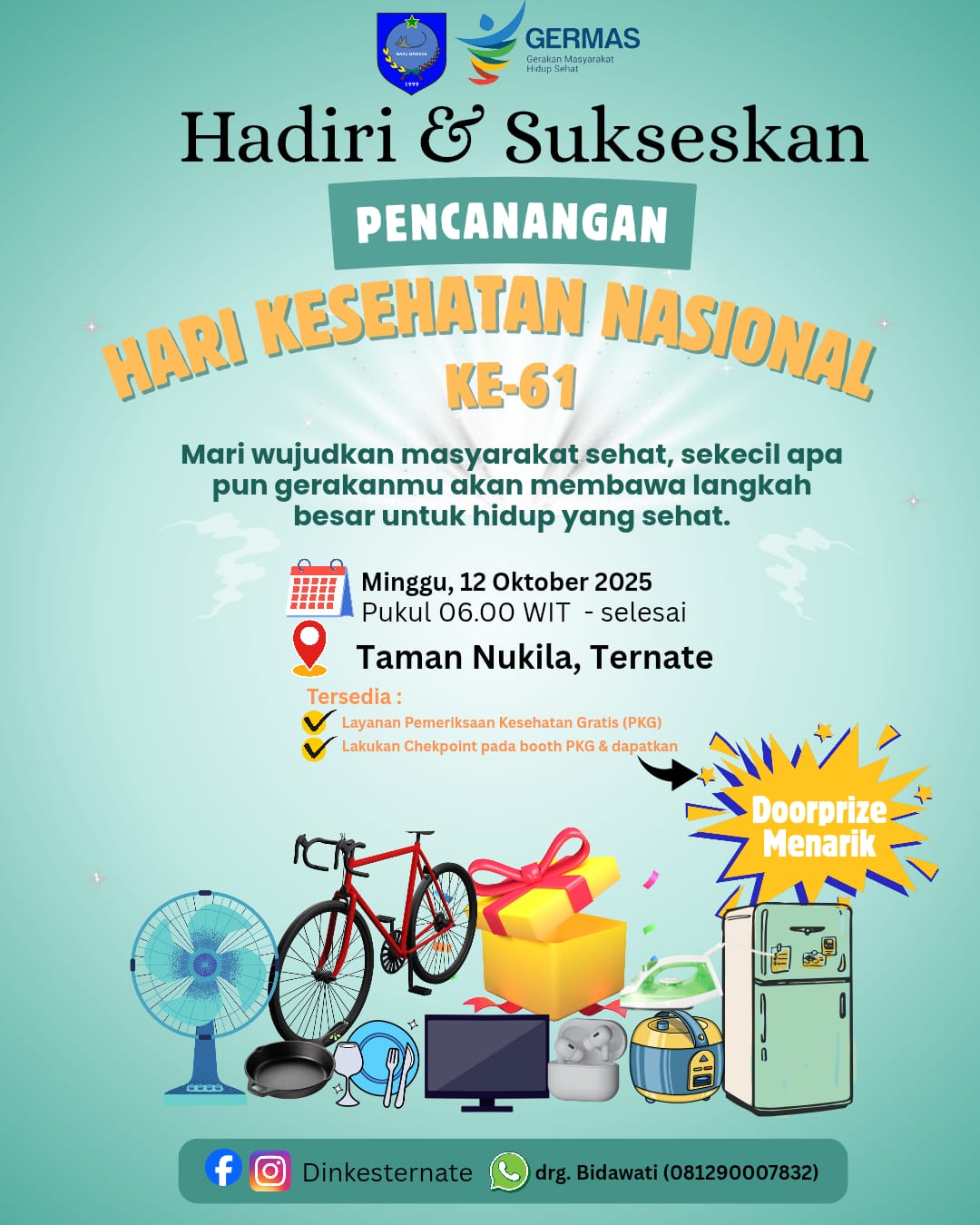 Pencanangan HARI KESEHATAN NASIONAL KE-61